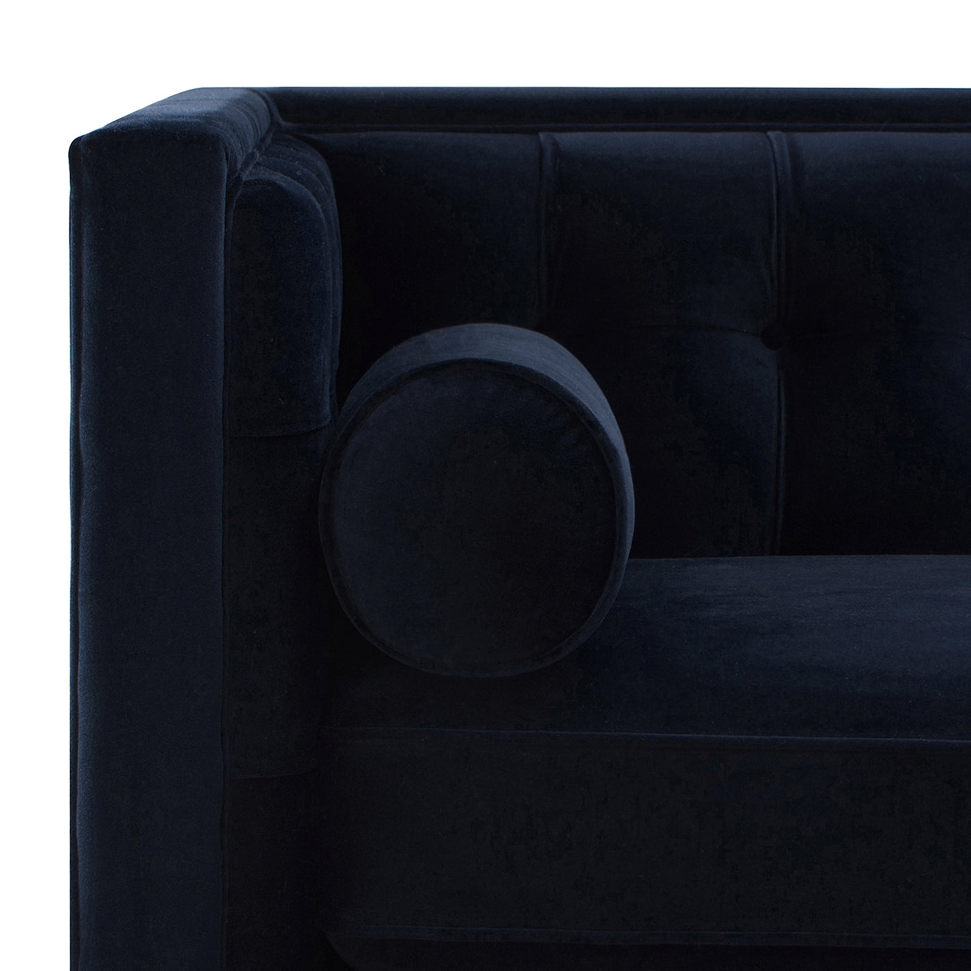 Jack 84" Modern Tuxedo Tufted Sofa, Dark