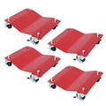 4-Pack 2500lbs Capacity Professional Steel Vehicle Dollies