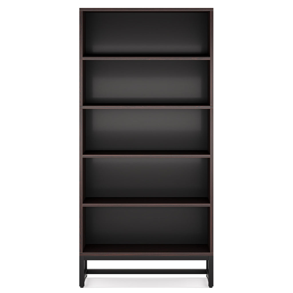 70.87" 5-Tier Sandalwood Heavy Duty Bookshelf