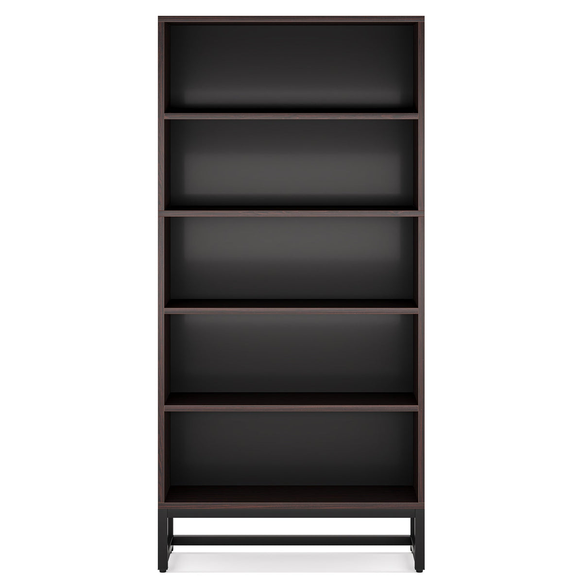 70.87" 5-Tier Sandalwood Heavy Duty Bookshelf