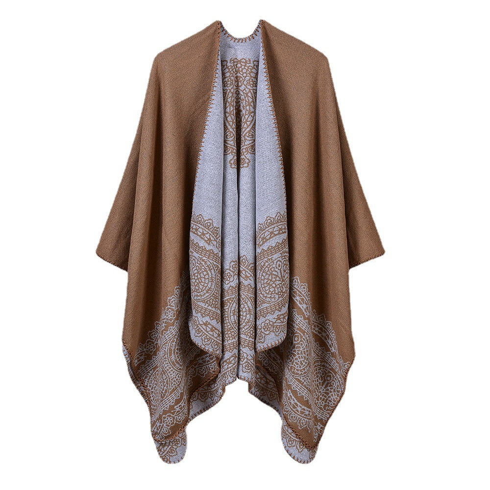 Thickened Warm Womens Cashmere Shawl
