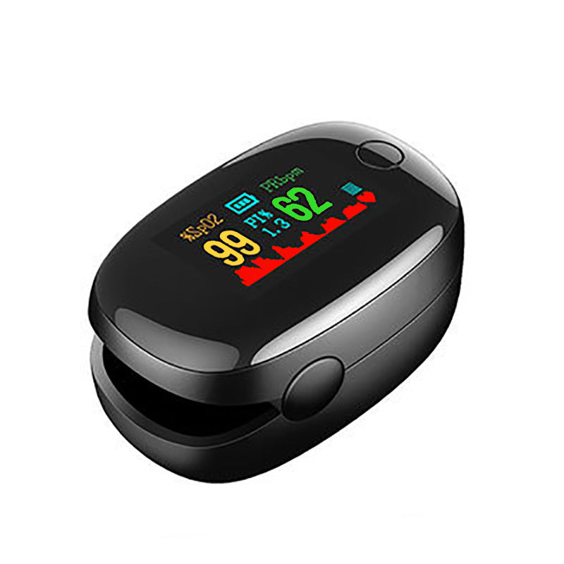 Fingertip Pulse Oximeter - OLED Display Blood Oxygen Saturation & Heart Rate Monitor With Perfusion Index