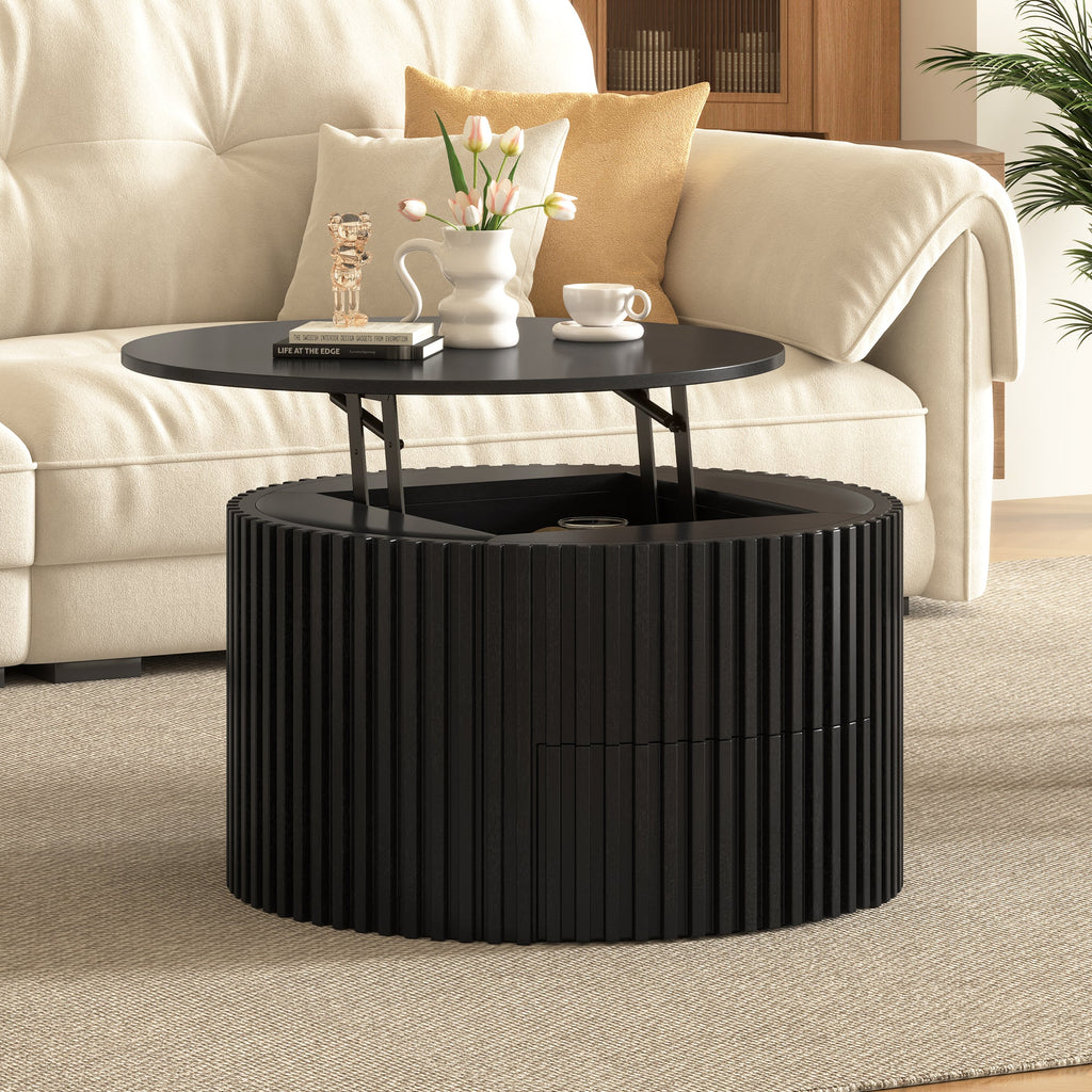 Vibe Haus Round Lift Top Coffee Table