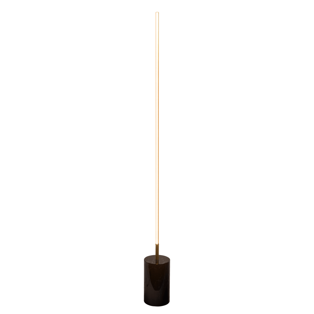 Prism Brassed Gold LED Floor Lamp