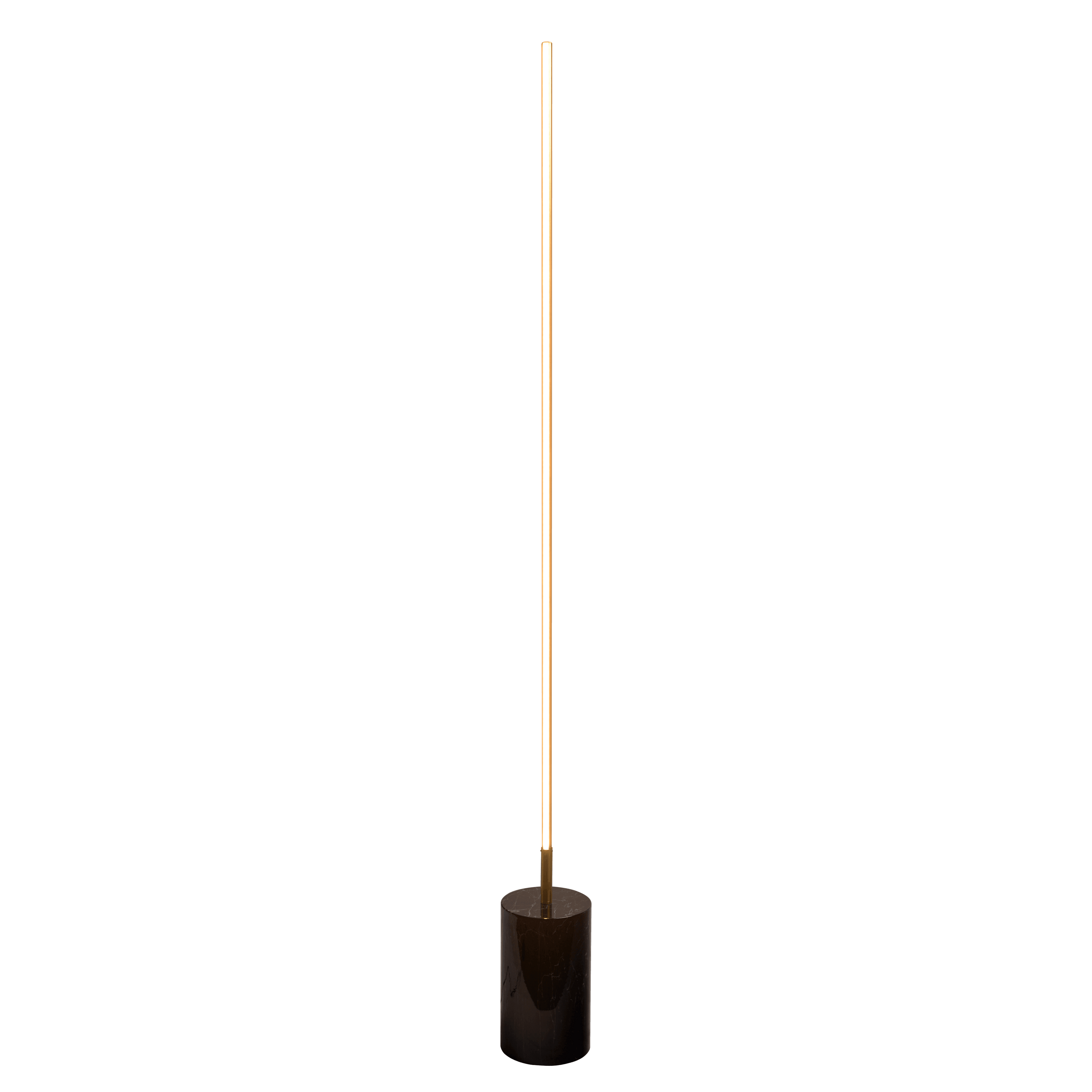 Prism Brassed Gold LED Floor Lamp