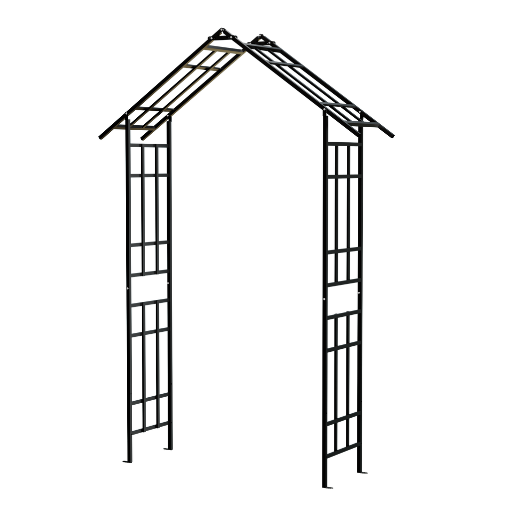 Metal Garden Arch with Adjustable Width