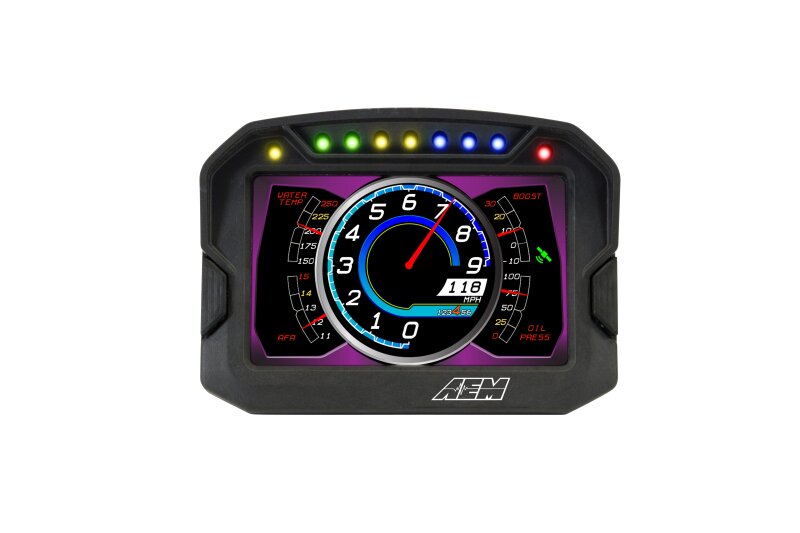 AEM CD-5LG Carbon Logging Digital Dash Display w/ Internal 10Hz GPS & Antenna 30-5603