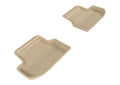 3D MAXpider 2015-2020 BMW 5 Series F10 Kagu 2nd Row Floormats - Tan L1BM05821502