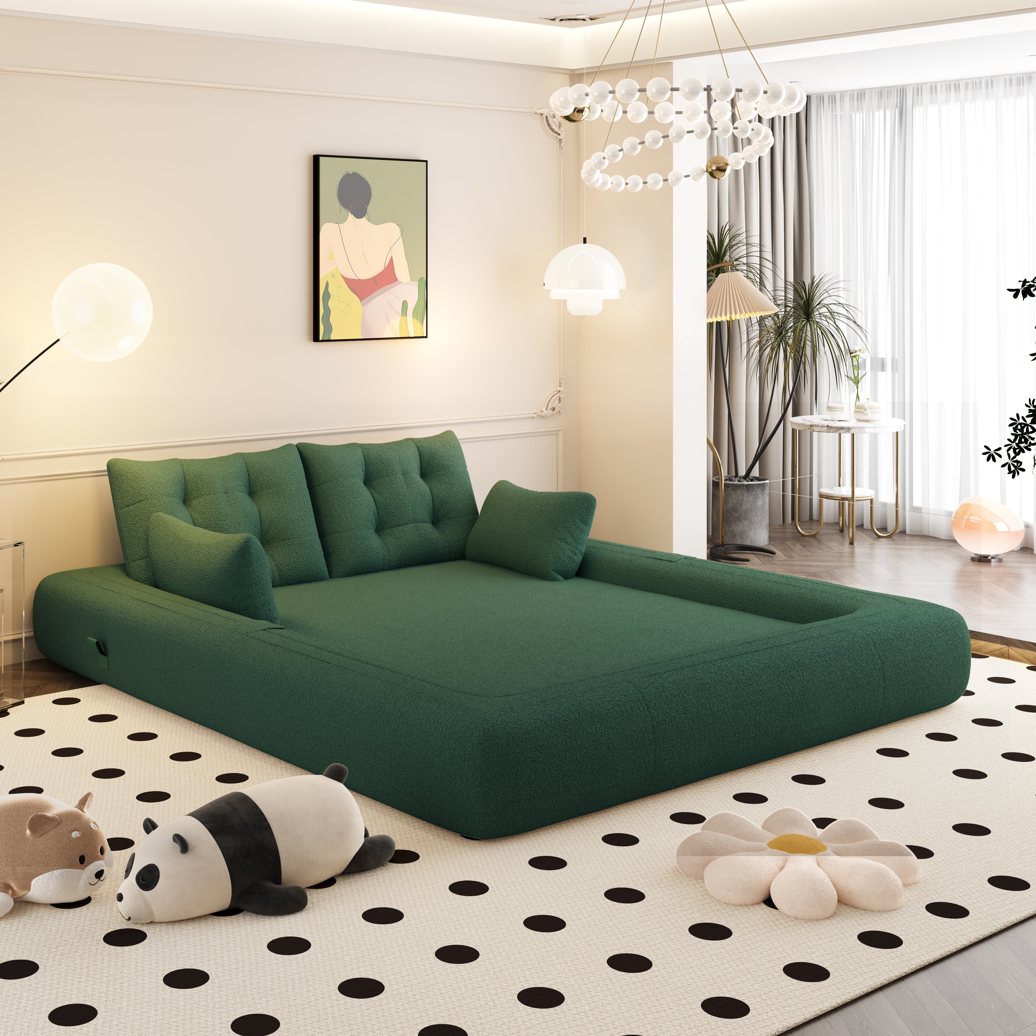 78.7" Multi-Functional Foldable Sofa Bed