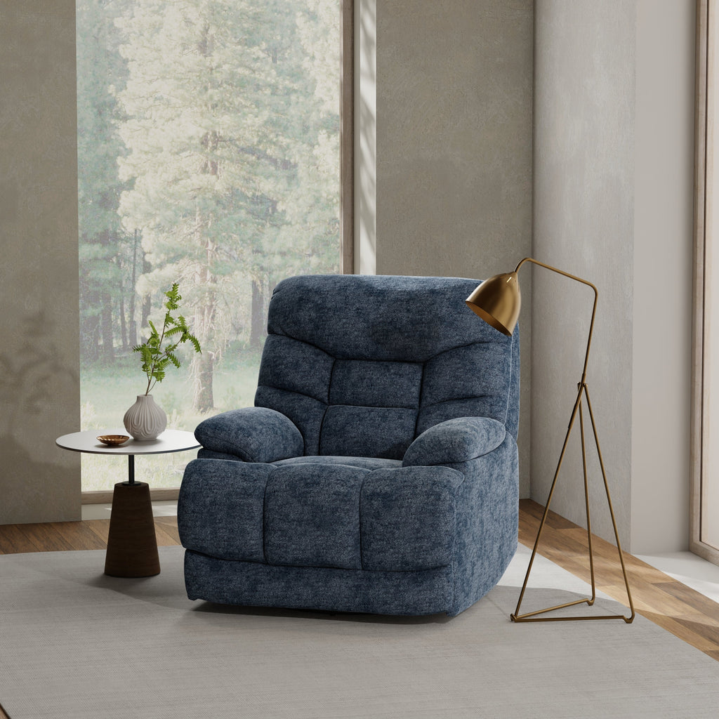 Swivel Glider Recliner in Alaska Glacier