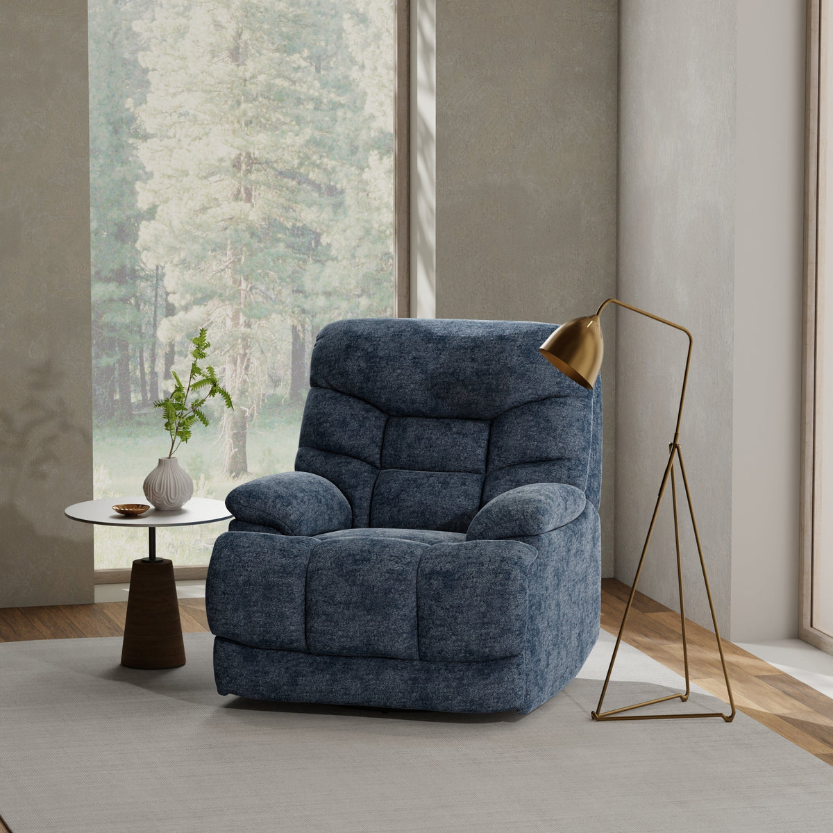 Swivel Glider Recliner in Alaska Glacier