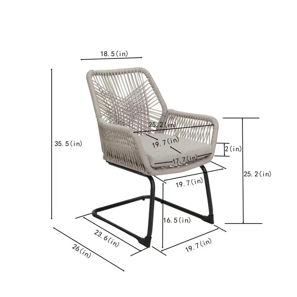 All-Weather PE Rattan Patio Chair