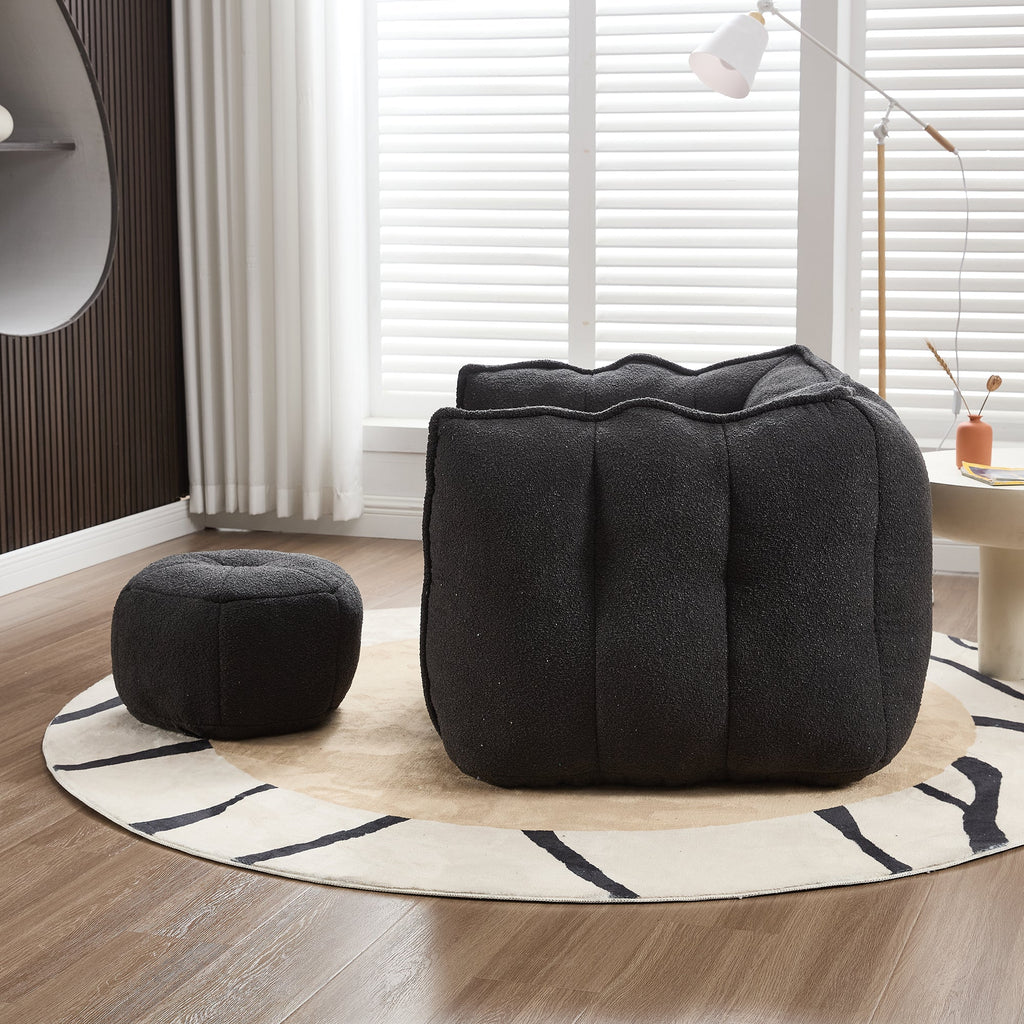Soft Bean Bag Chair with High Resilient Foam
