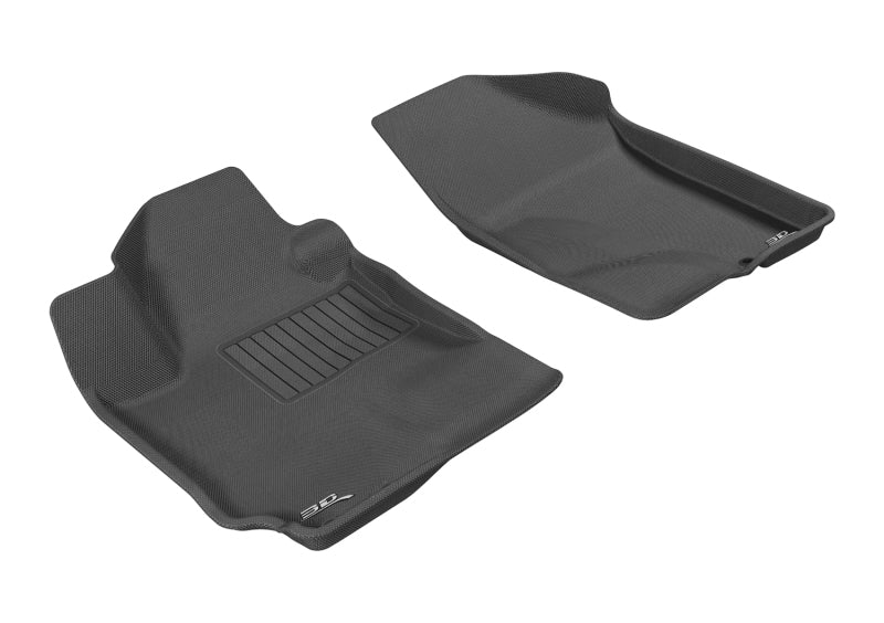 3D MAXpider 2010-2013 Kia Forte Kagu 1st Row Floormat - Black L1KA01011509