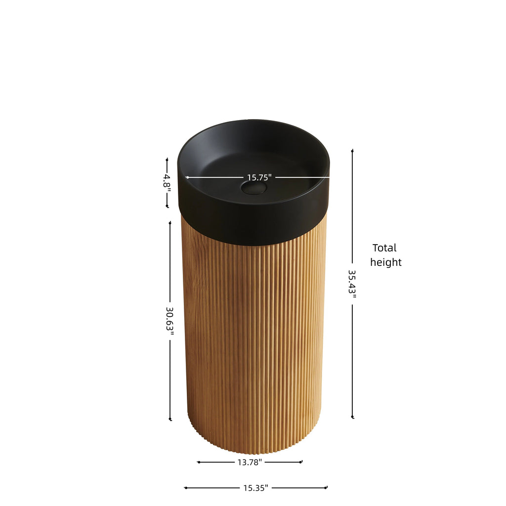 JINBO 16" Freestanding Cylindrical Cabinet