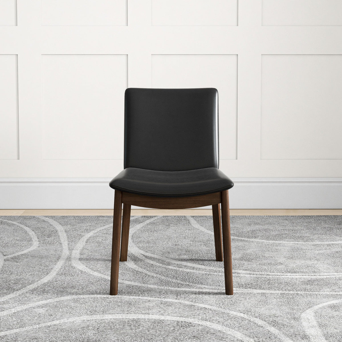 Laura Mid-Century Modern Solid Wood Dining Chair Set of 2