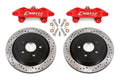 BMR Suspension BMR 14-17 Chevrolet SS Brake Kit For 15in Conversion Drilled & Slotted Rotors Red Calipers DBK353