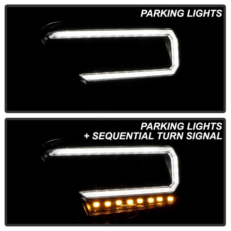 Spyder 16-20 Toyota Tacoma Halogen Model Only High-Power LED Headlights - Black PRO-YD-TT16HALAP-BK 5088376
