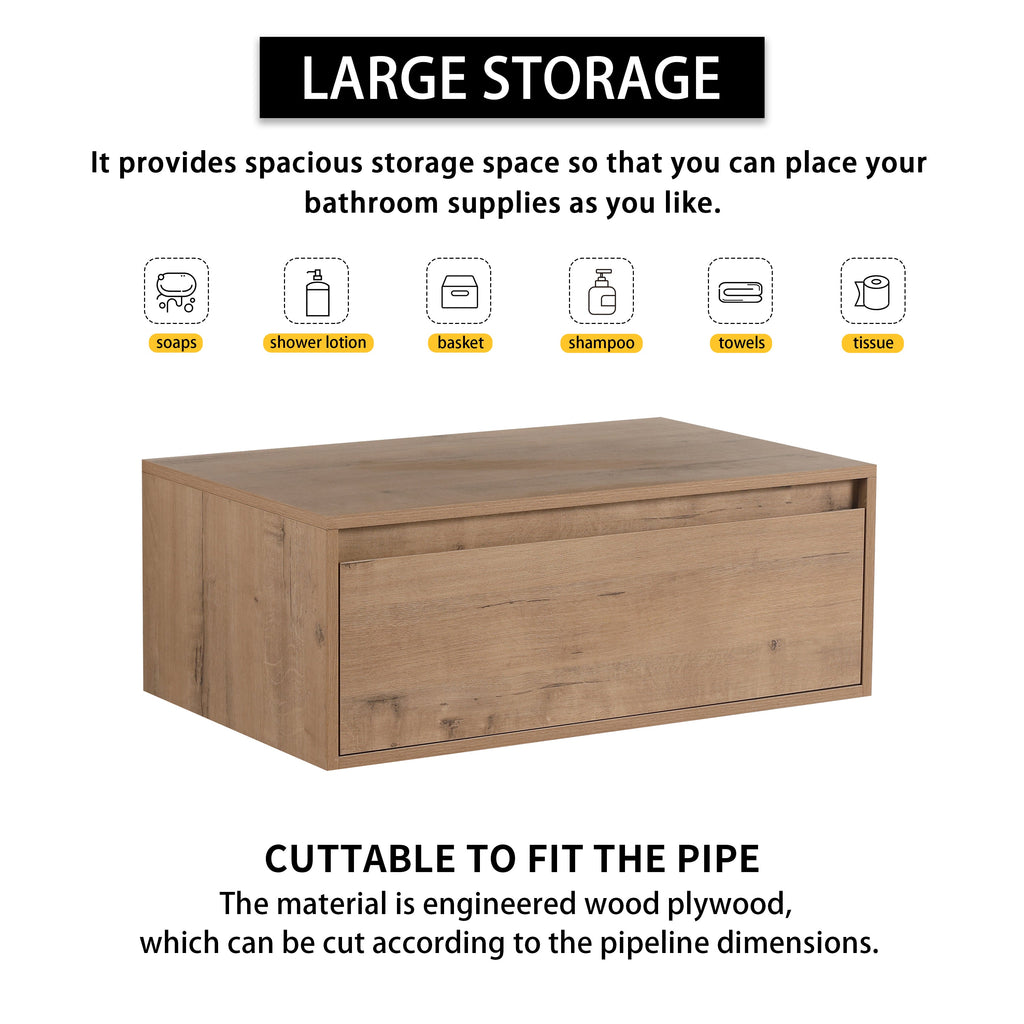 30" Bathroom Cabinet with Soft Close Drawer