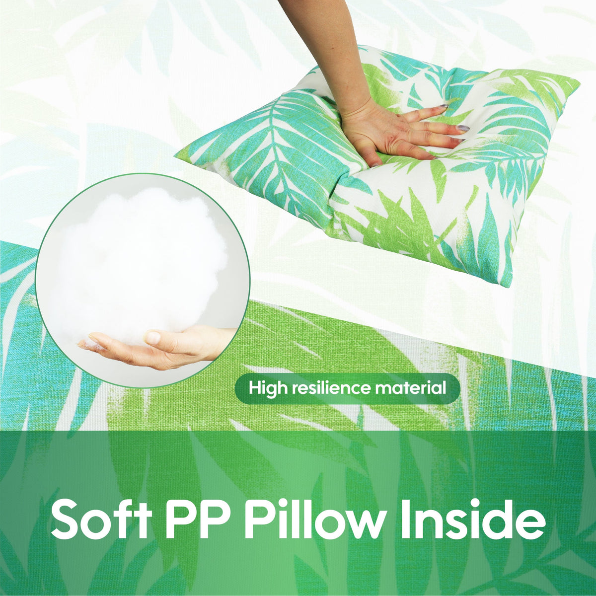 2 Pack Outdoor Throw Pillows - 18x18 Inch