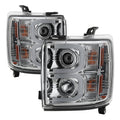 Spyder Chevy Silverado 2014-16 2500 HD Projector Headlights Light Bar DRL Chrm PRO-YD-CSHD14-LBDRL-C 5081049