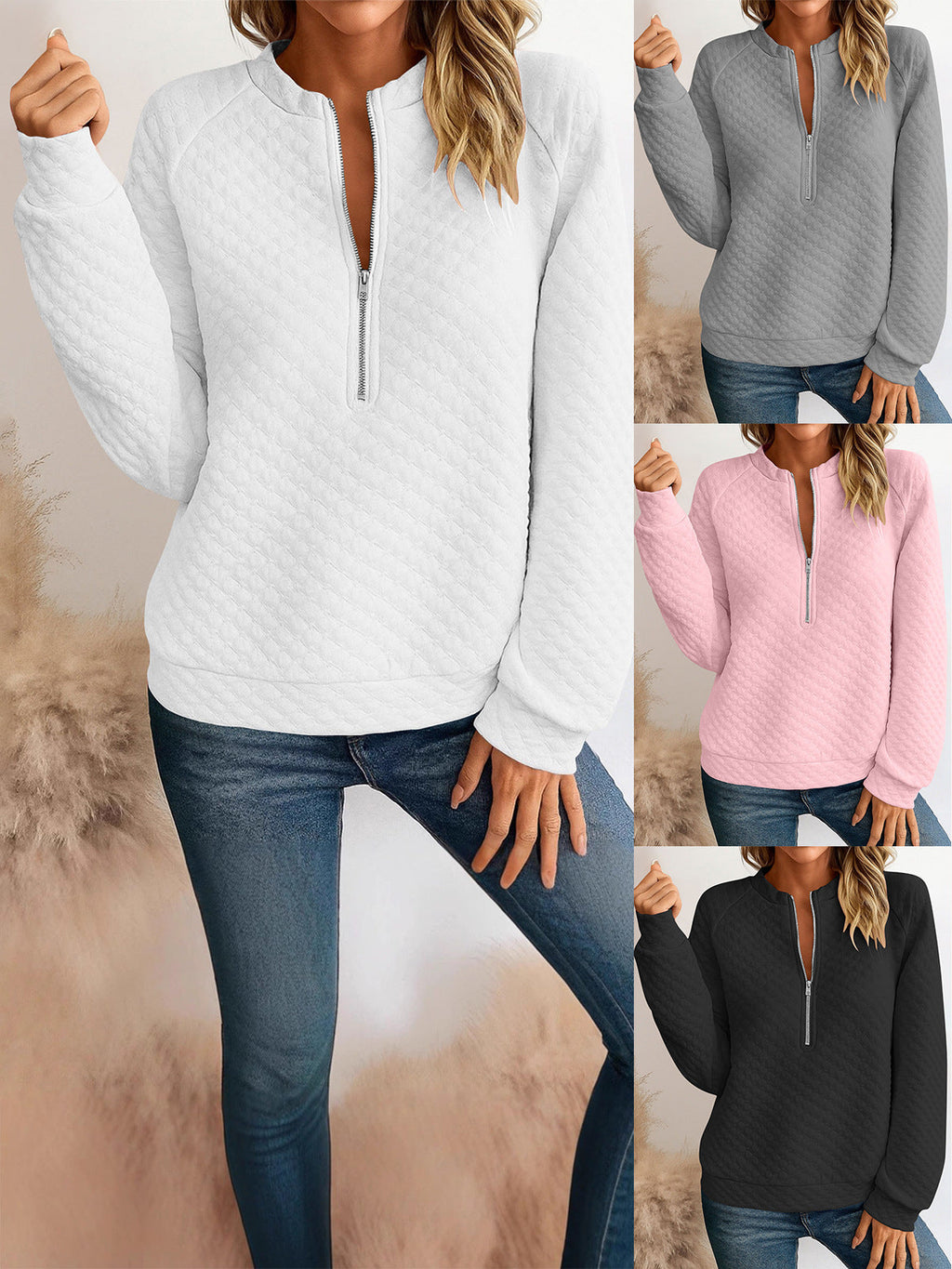 2026 New Style Short Lapel Zipper Women's Layered Down Jacket With Diamond Pattern And Long Sleeve With Hood For Casual Style