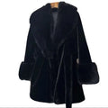 New Autumn Winter Eco-friendly Faux Fur Womens Mid-length Coat