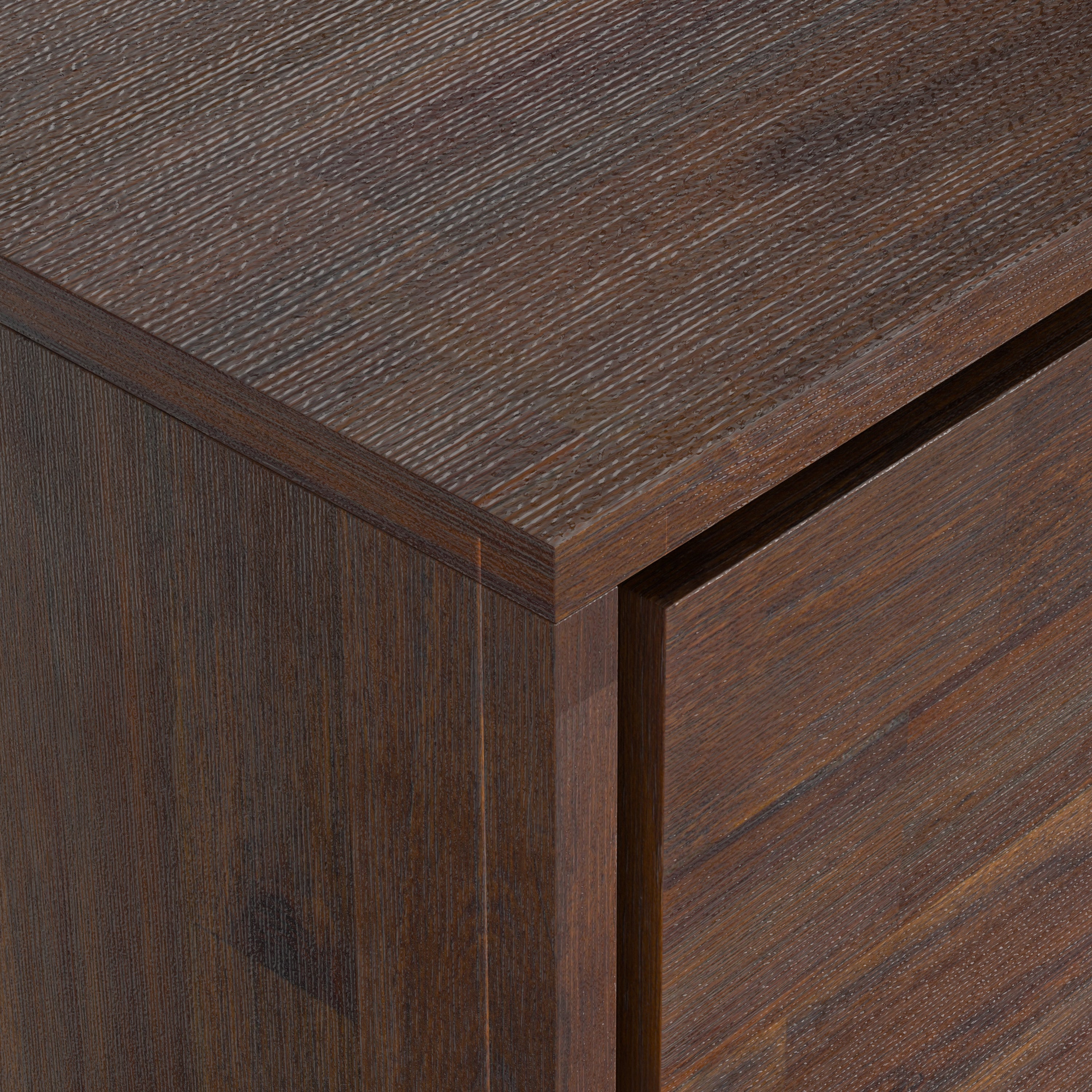 Lowry 72 Inch Wide Solid Wood TV Stand in Distressed