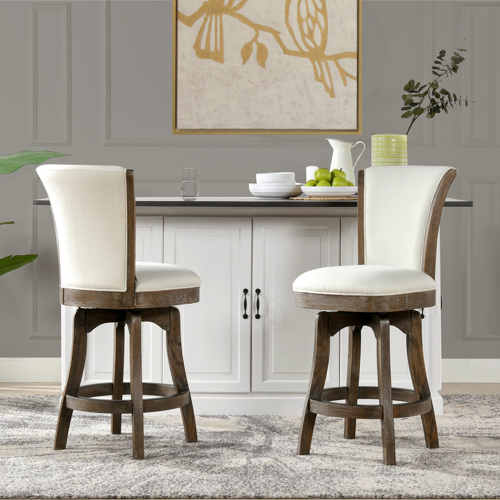 Henry 27" Armless Swivel Counter Height Bar Stool