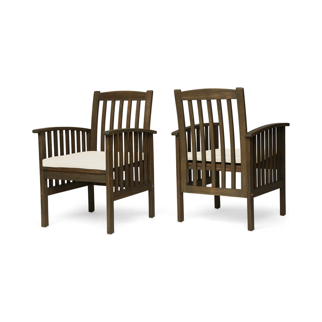 Casa Acacia Dining Chair, 2-Piece Set with Cushions