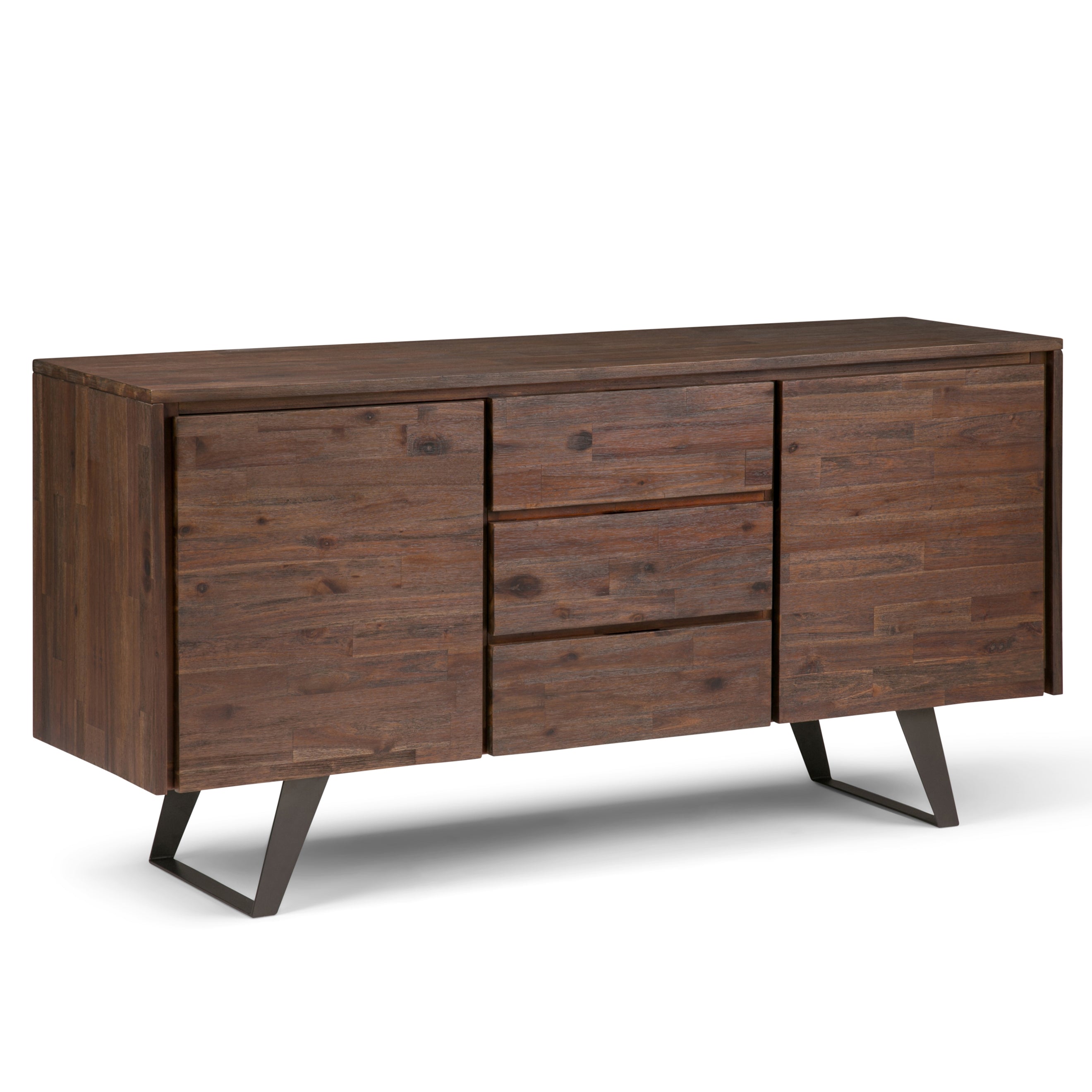 Lowry 60 Inch Wide Solid Acacia Wood Sideboard Buffet