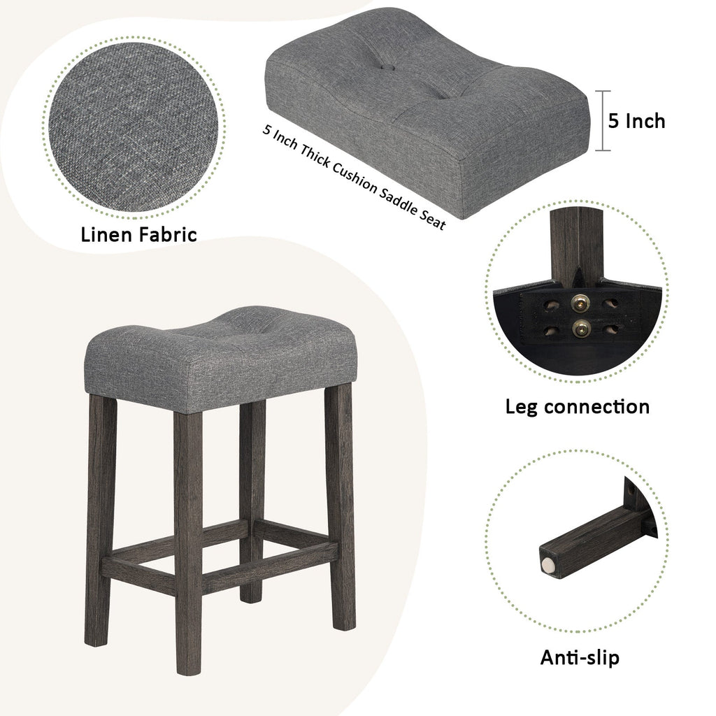 4 Piece Bar Table Set with Power Outlet