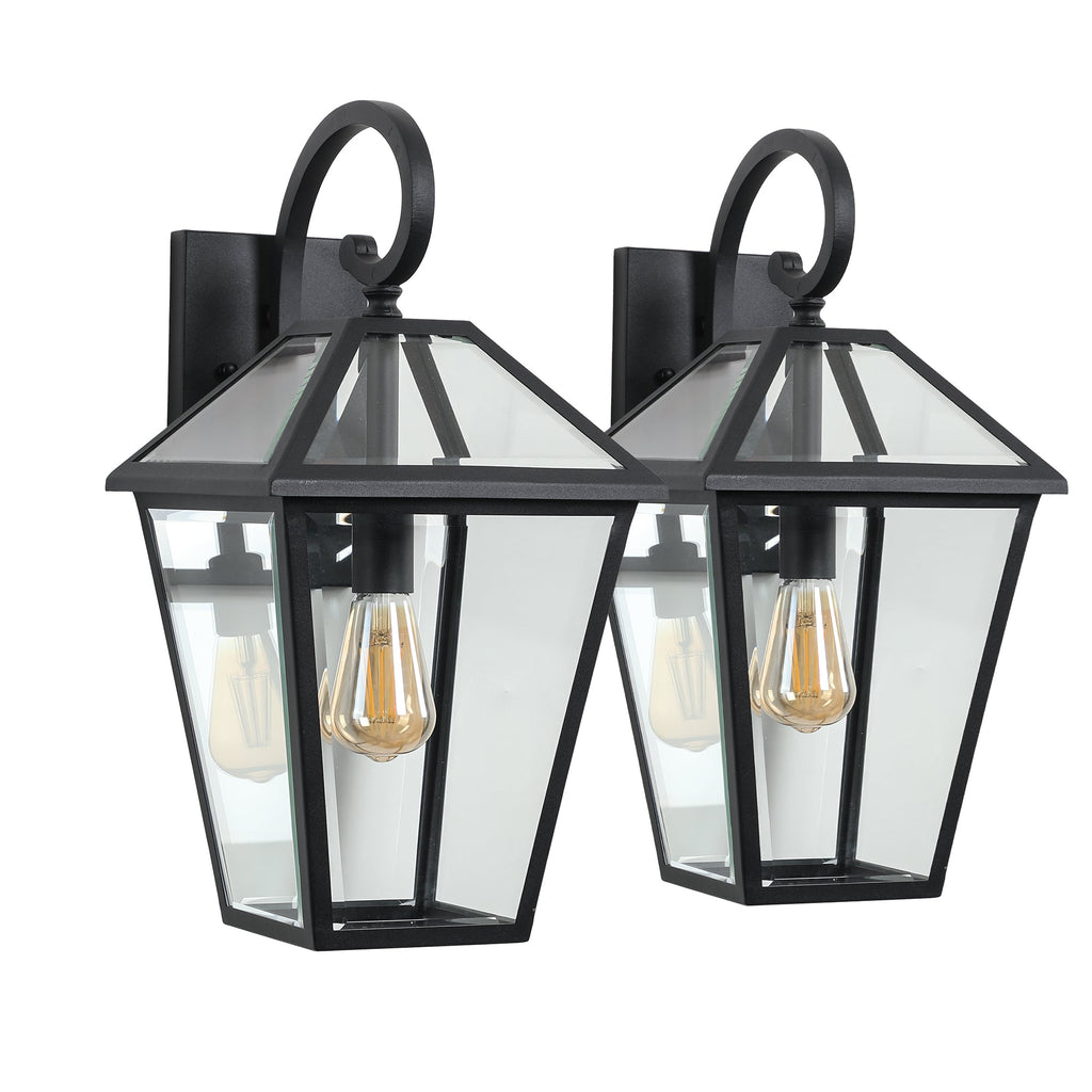 10" 2pcs Outdoor Wall Lanterns