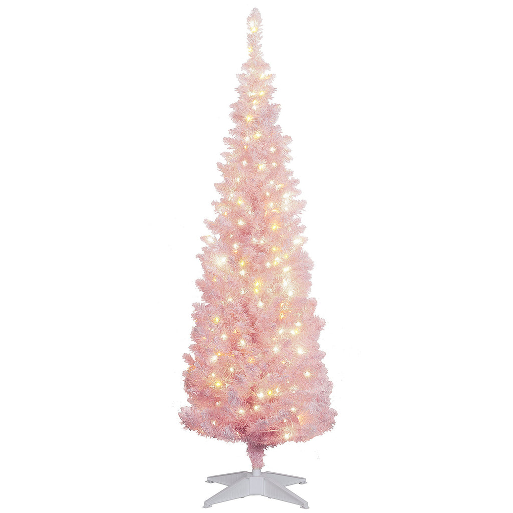 Pink 5ft Pencil Christmas Tree