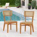 Netro Acacia Wood Dining Chair Set