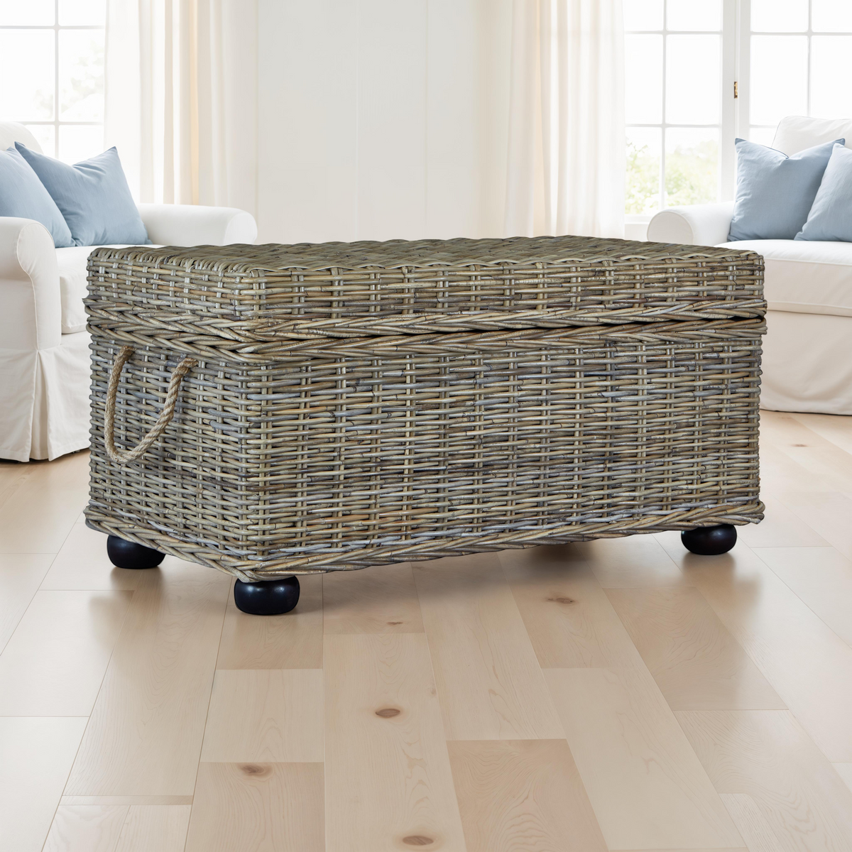 Kubu Rattan Wicker Storage Trunk