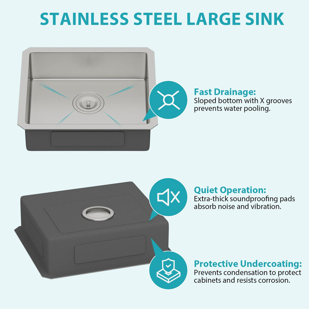 ADA-Compliant Kitchen Sink - 18 Inch Undermount