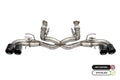 CORSA Performance Corsa 20-23 Chevrolet Corvette C8 RWD 3in Delete 4 Valve Cat-Back w/NPP w/4.5in CF Black PVD Tips 21106CFBLK