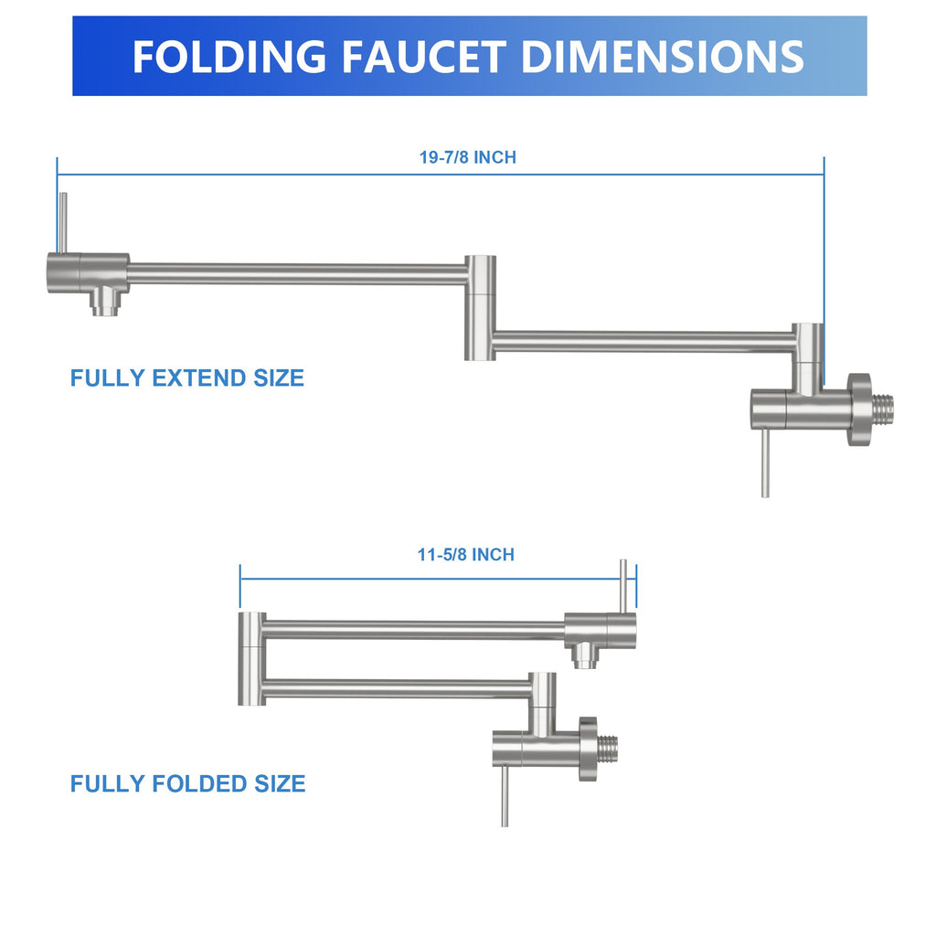 Brushed Nickel Pot Filler Faucet