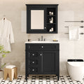 30" Bathroom Vanity with Top Sink, Modern Storage Cabinet