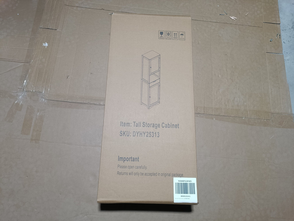 67" Tall Bathroom Cabinet with 2 Doors & 1 Drawer