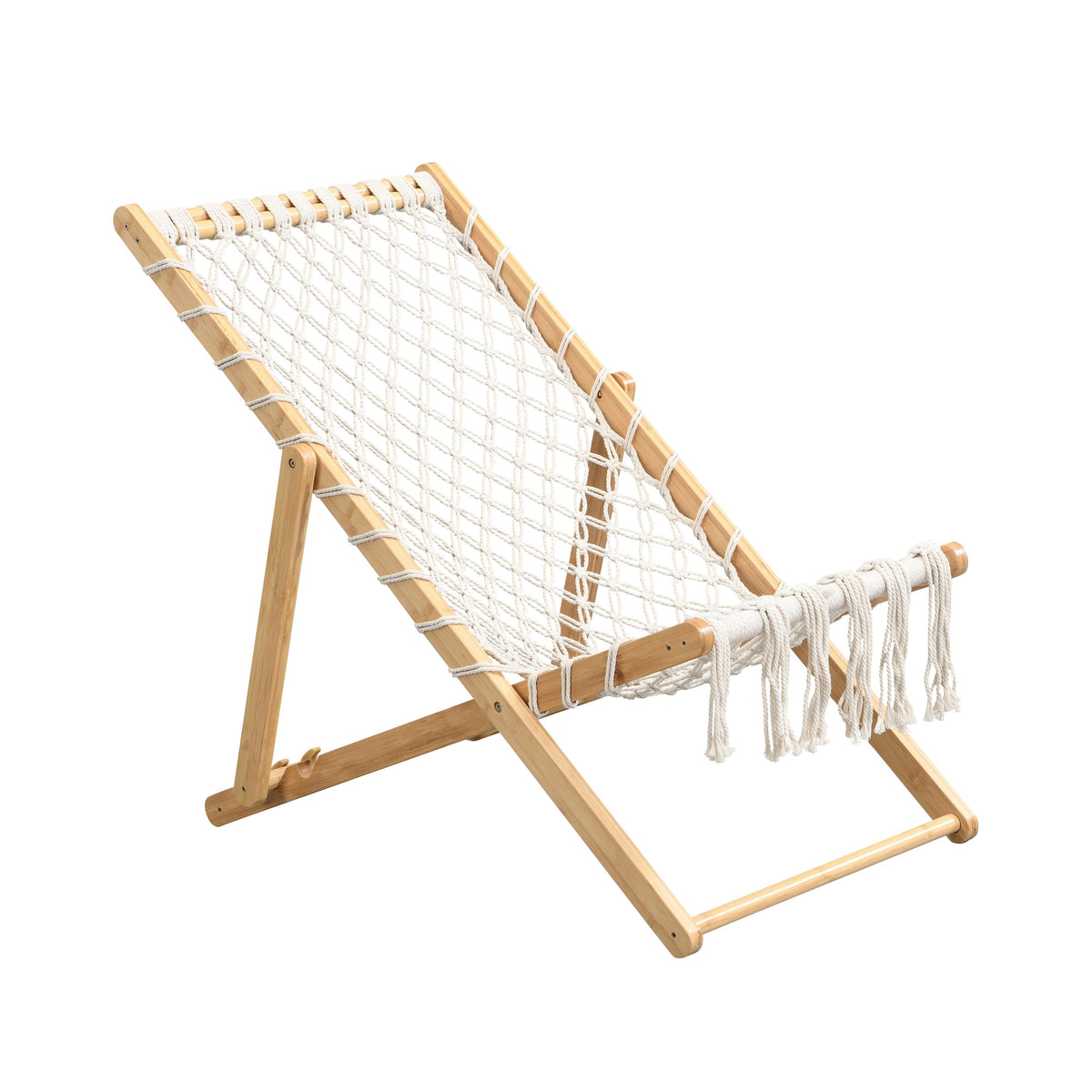 Set of 2 Weaving Chairs with Handwoven Rope