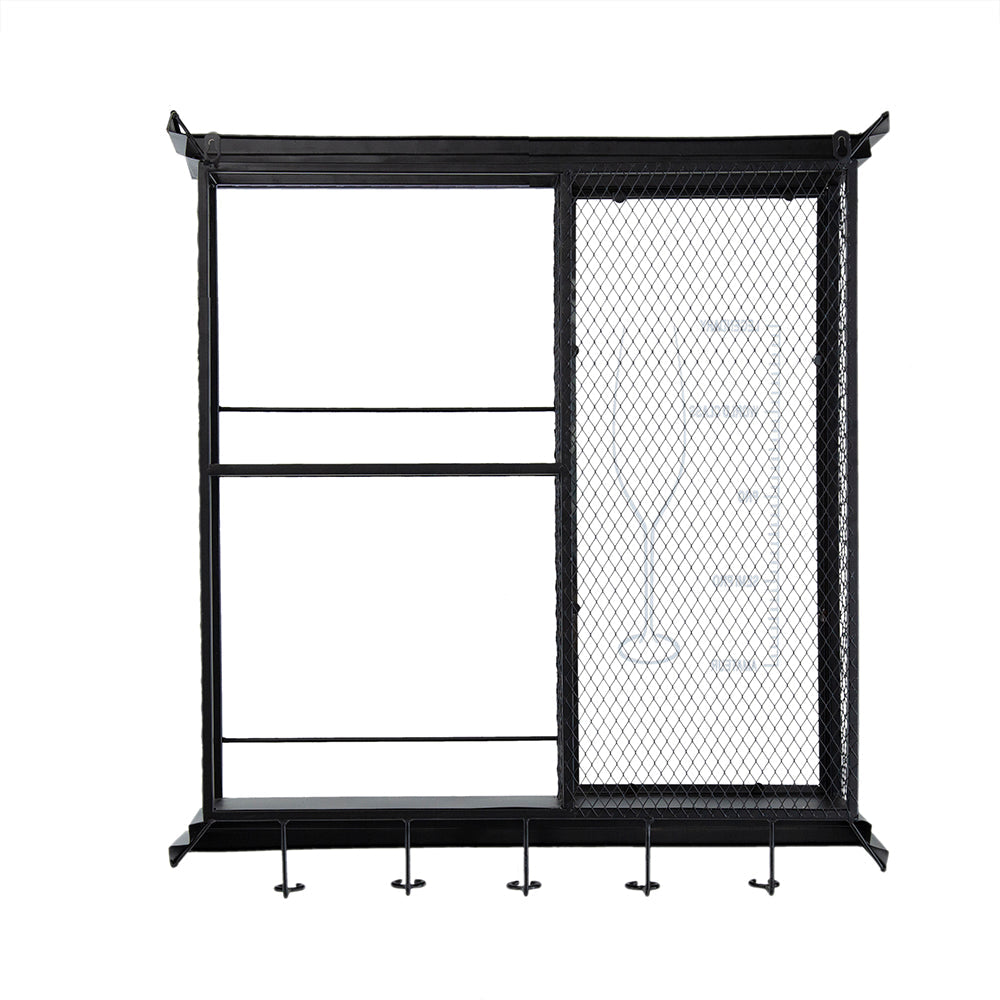 Stylish Black Wine Shelf