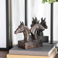 S/2 5.1x4x8" Horse Bookends