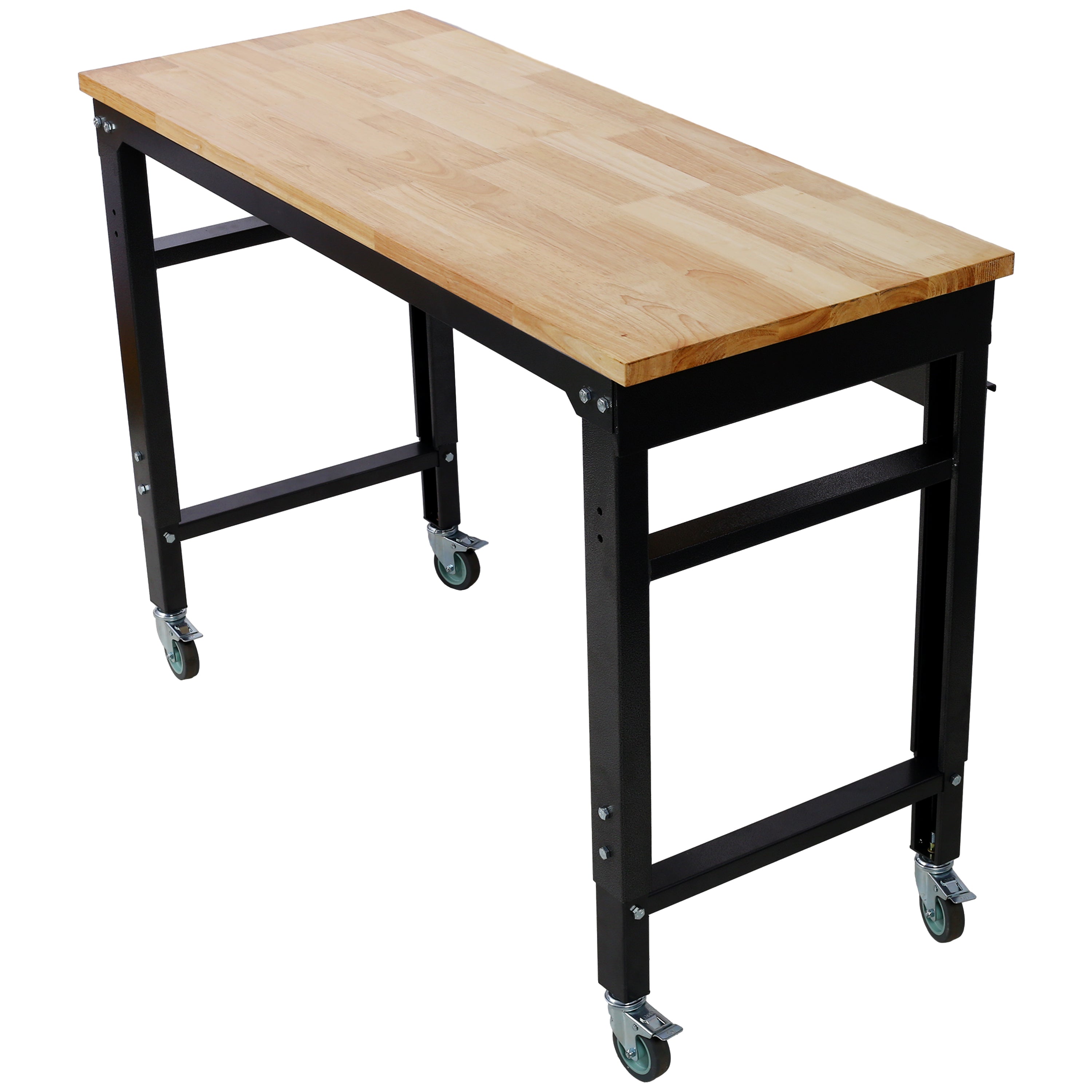Adjustable Height 48" Wide Rolling Workbench