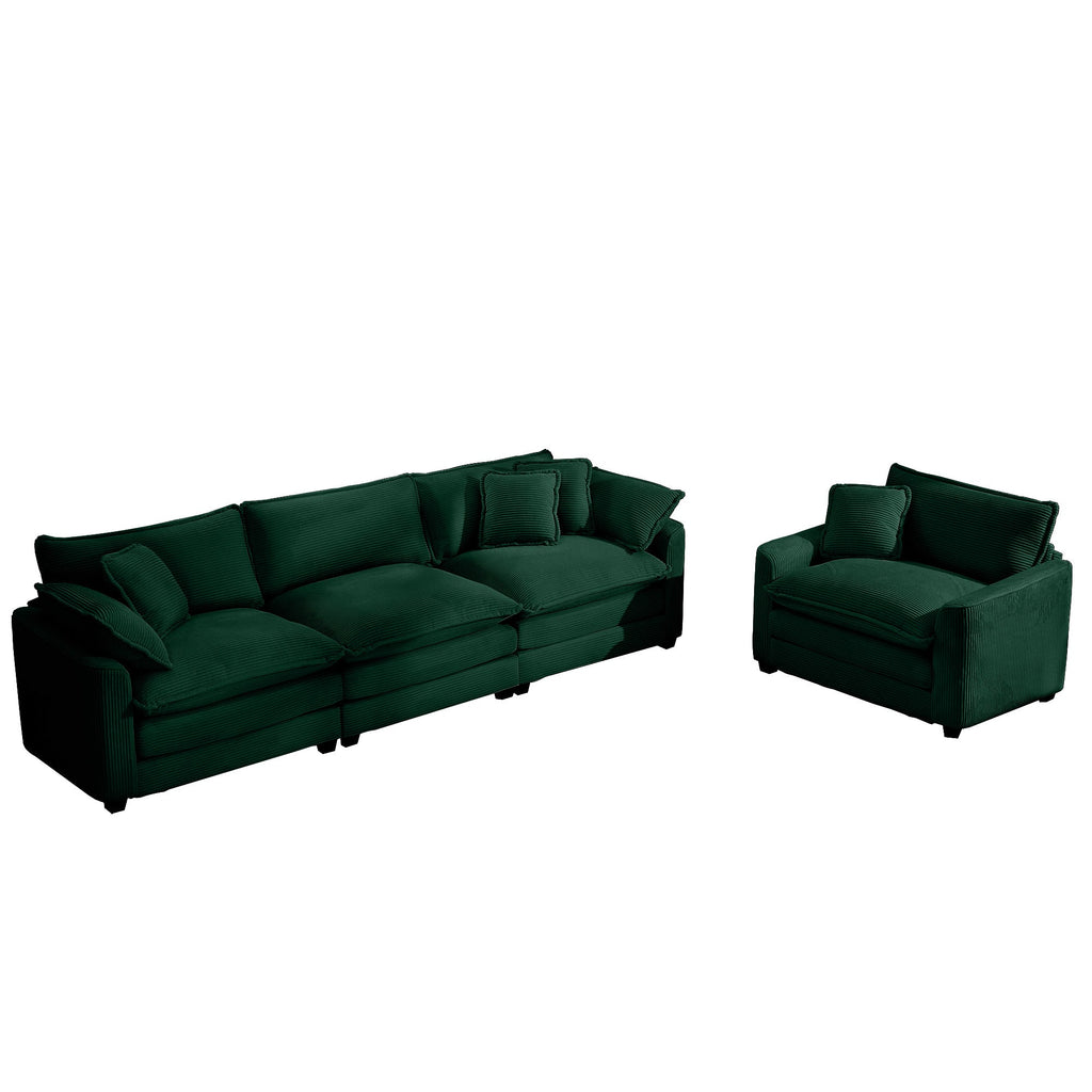 Mid-Century Modern Sectional Set of Two