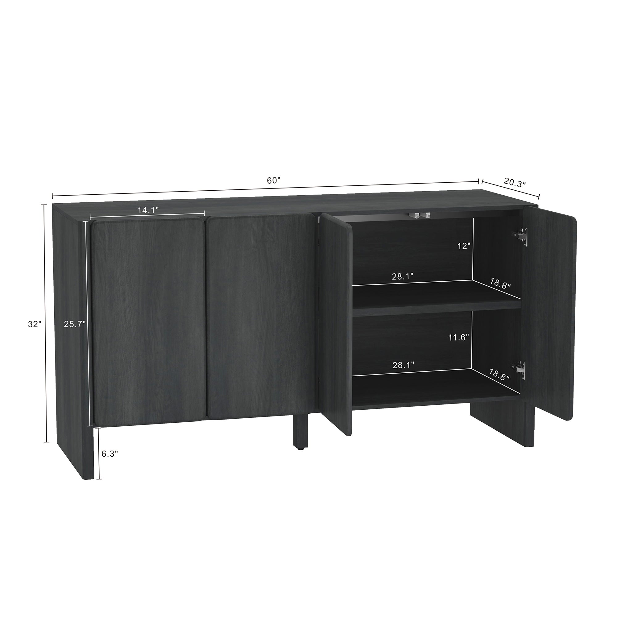 Linda 60" Sideboard