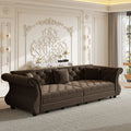 97.6" Oversized Chesterfield Pull Out Sofa Bed