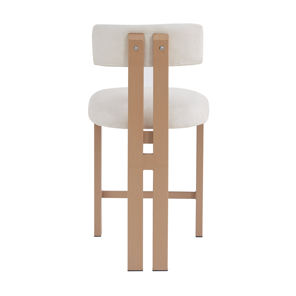 Stylish 26.5'' Round Stools with Low Back