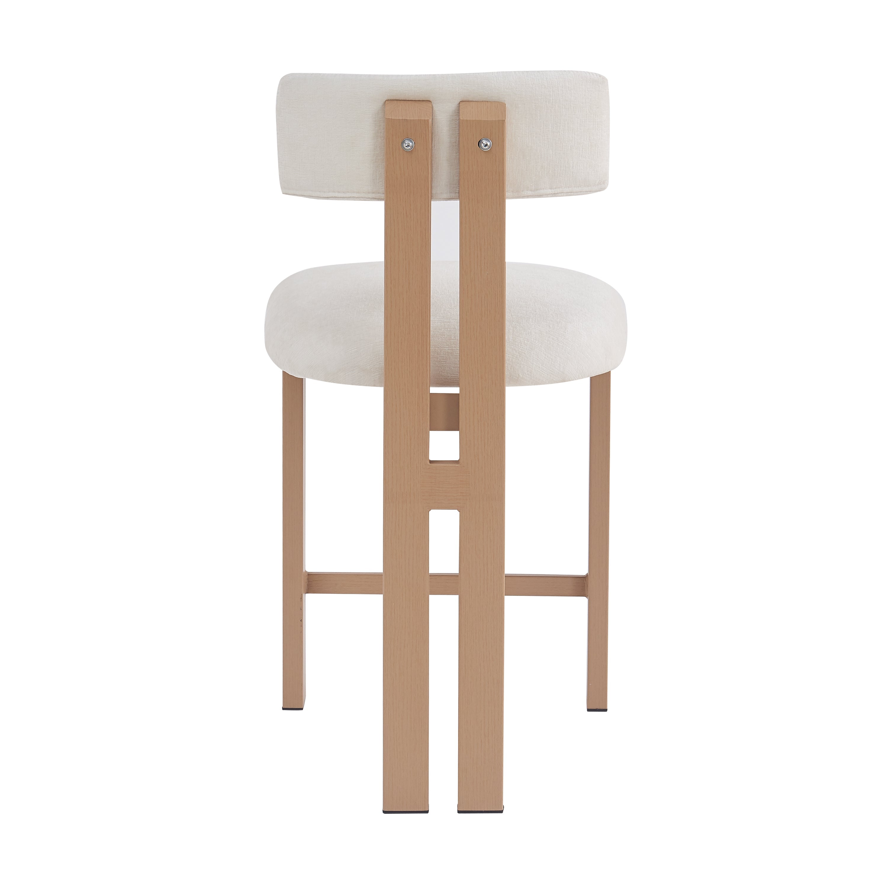 Stylish 26.5'' Round Stools with Low Back